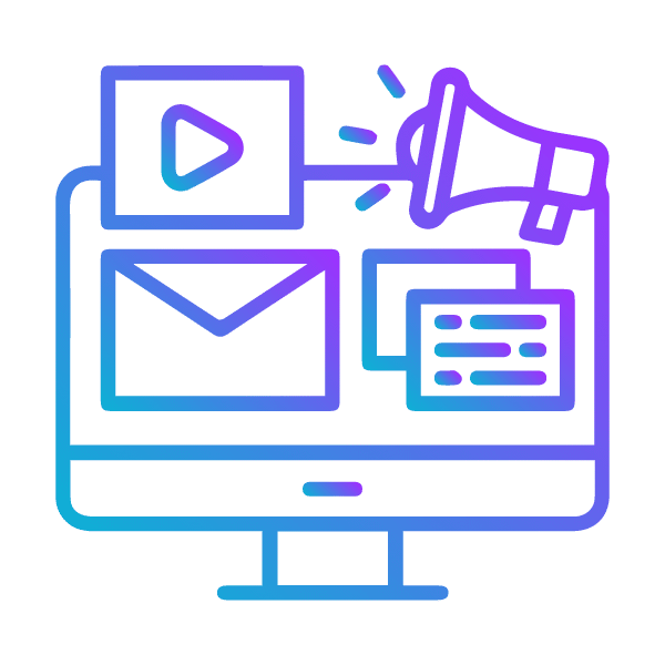 icone digital marketing Pilotez votre communication digitale