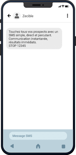 Demo_SMS_Zecible Communication SMS simple avec Zecible